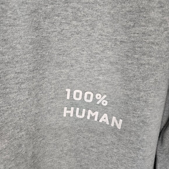Everlane Gray 100% Human Crewneck Sweatshirt Small Graphic Women's Size Medium - Picture 3 of 10